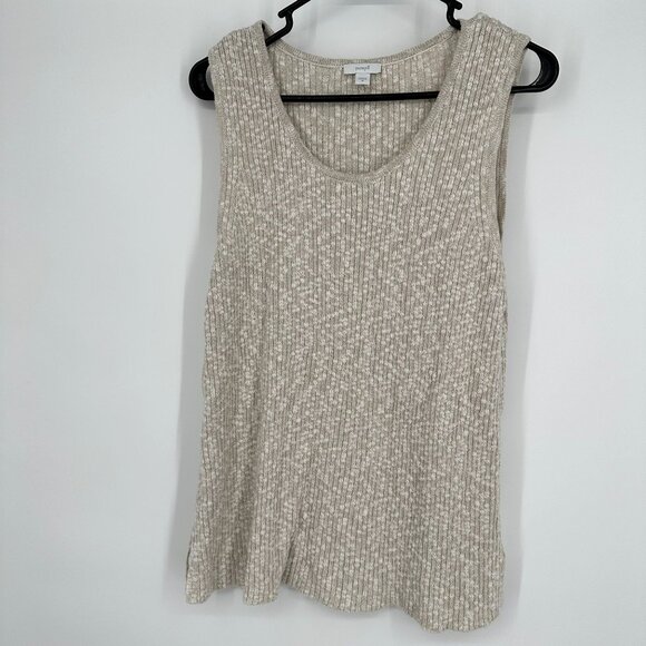 J.jill‎ Purejill Sweater Sleeveless cream Size M - Picture 1 of 4